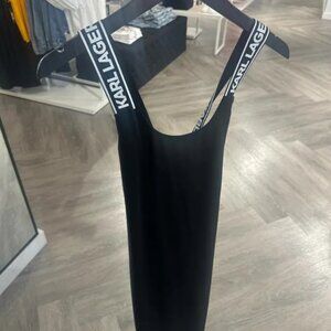 KARL LAGERFELD PARIS  LOGO STRAP TANK DRESS Size~Large~ NWT~ original packaging